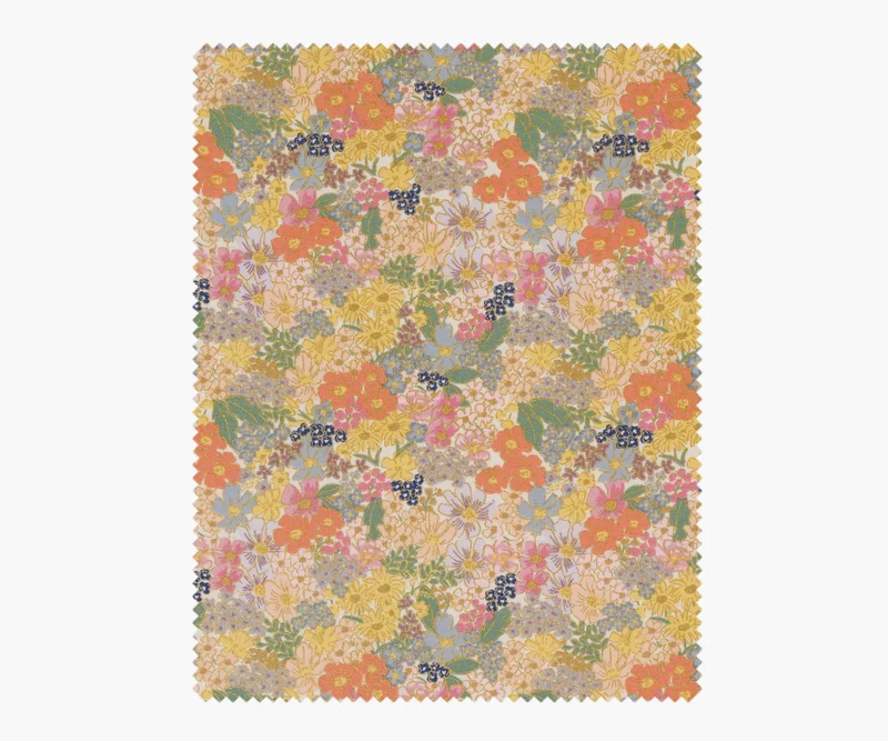 Image of Mimi Cotton Metallic Fabric - Blush