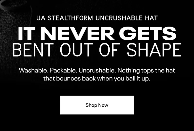 IT NEVER GETS BENT OUT OF SHAPE | SHOP NOW