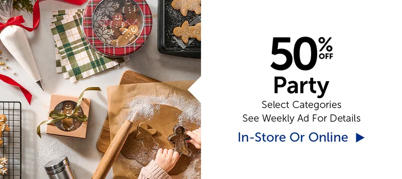 50% Off Party - Select Categories