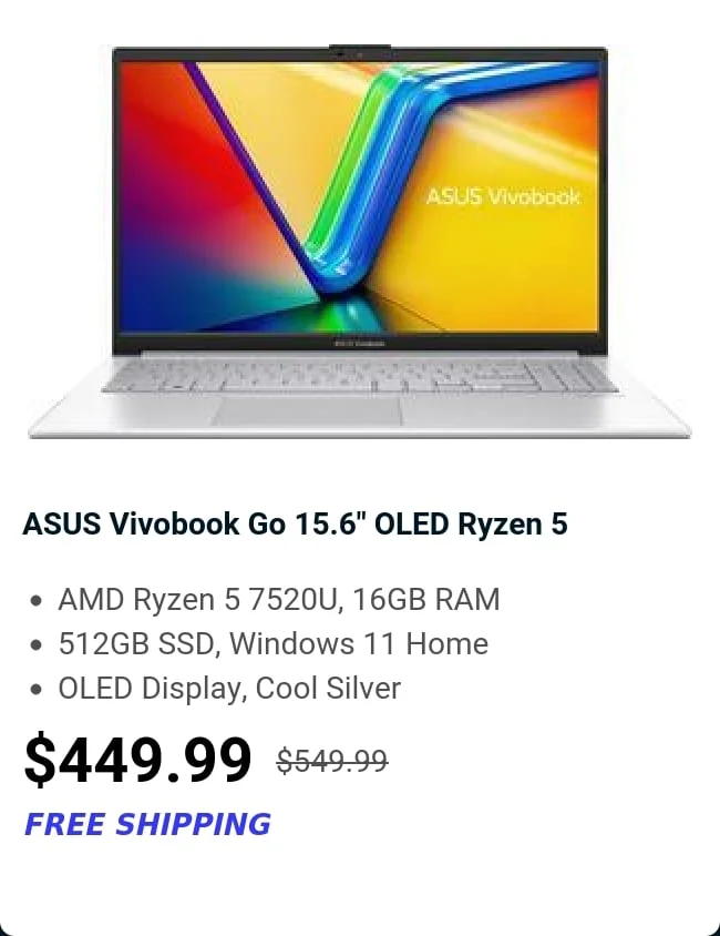 ASUS Vivobook Go 15.6