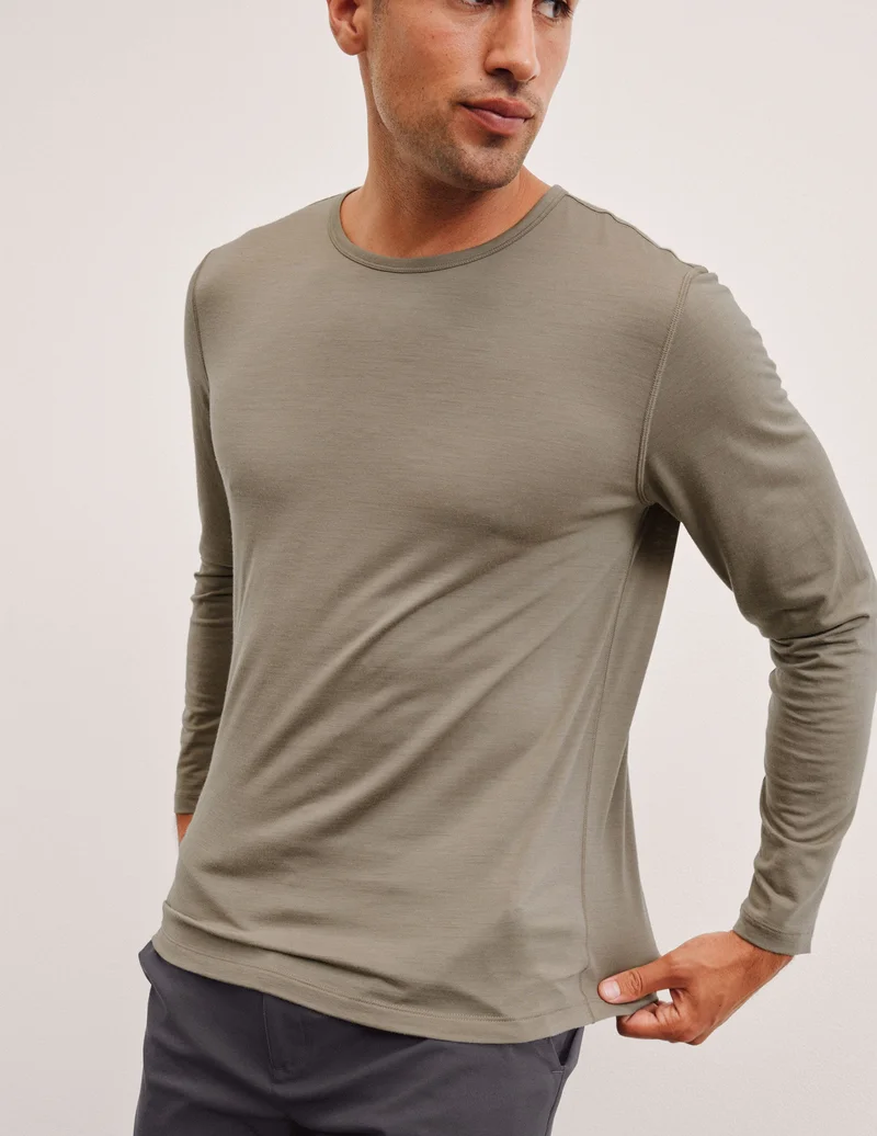 Image of Warm Wick Merino Wool Long Sleeve Crew