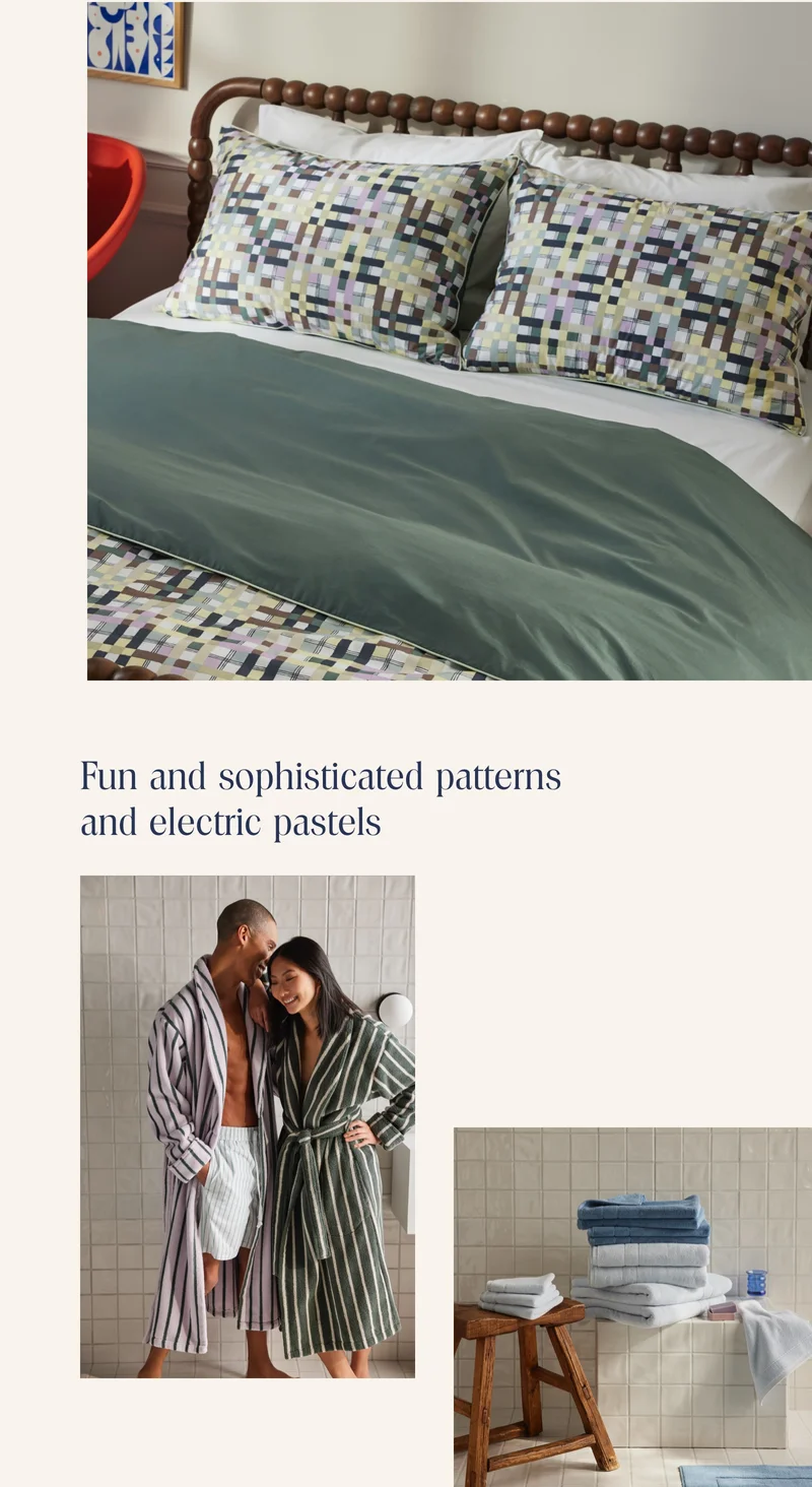 Fun and sophisticated patterns and electric pastels