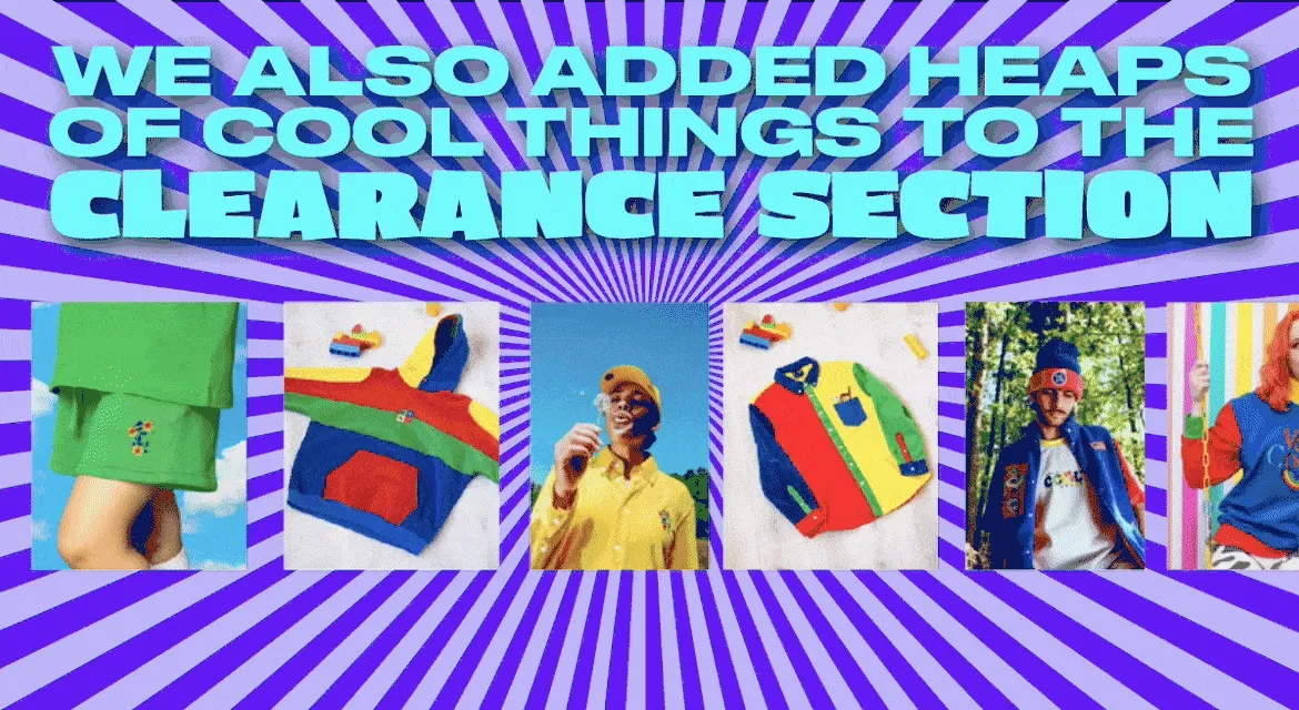 We also added heaps of cool new things to the clearance section.
