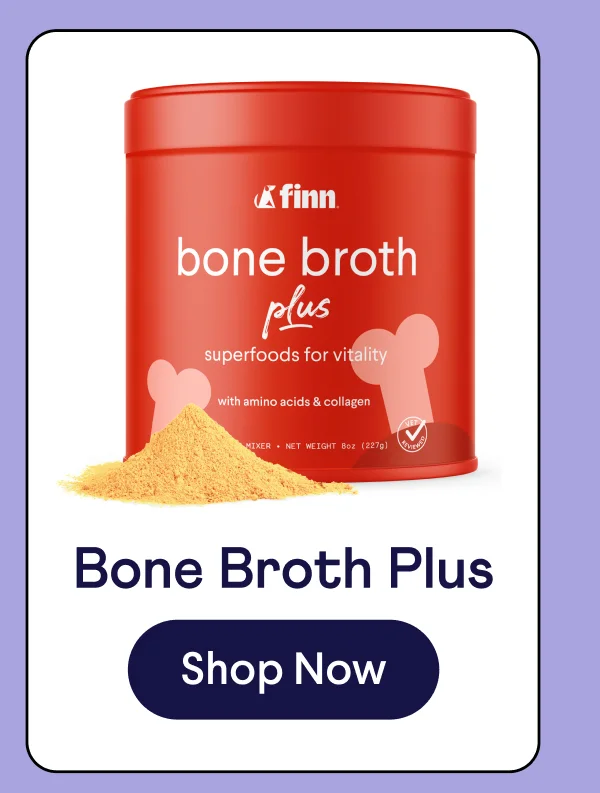 Bone Broth Plus superfoods meal topper powder for vitality | Shop Now –>