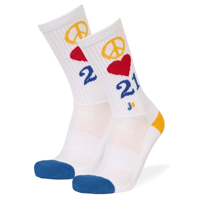 Image of Peace Love 21 Crew Socks