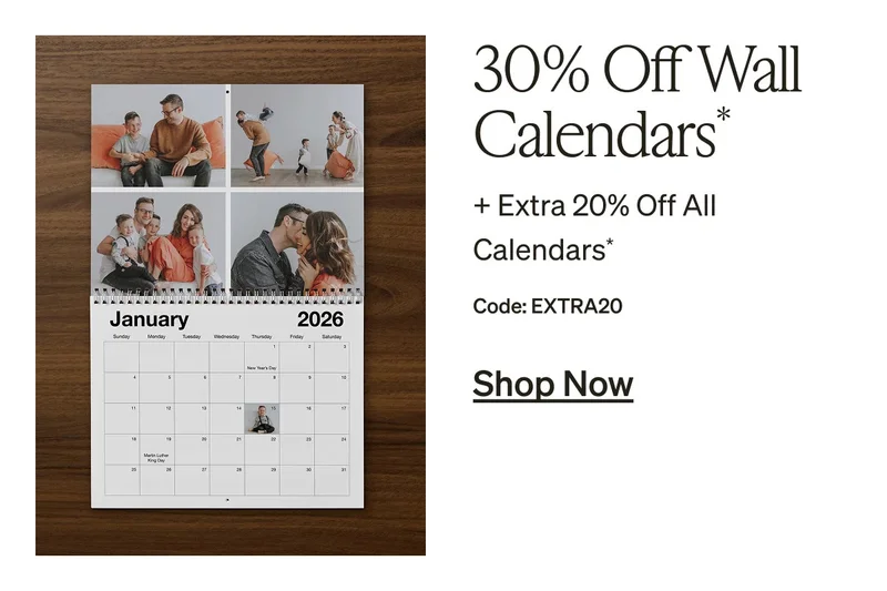 Save big on photo books, cards, gifts & more!