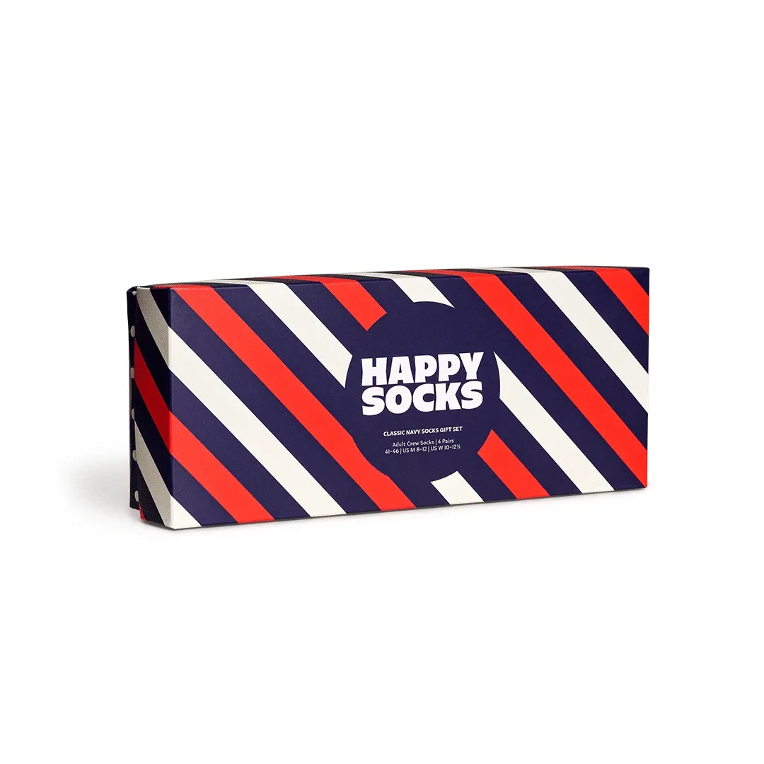 4-Pack Classic Navy Socks Gift Set