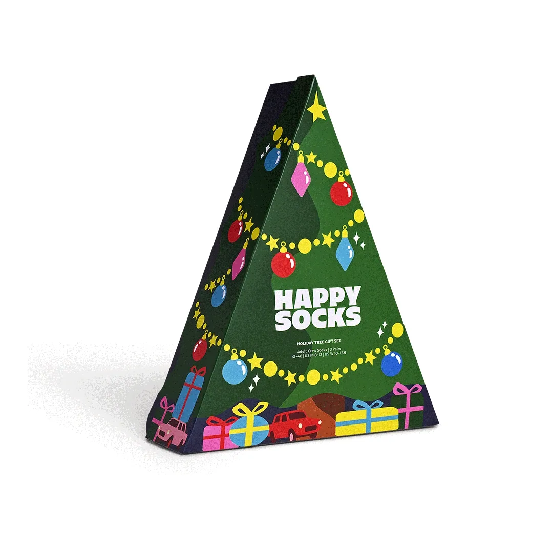 3-Pack Holiday Tree Socks Gift Set