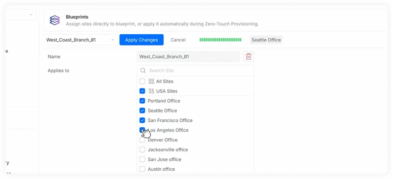 Sync them to sites for true orchestration in Site Manager.