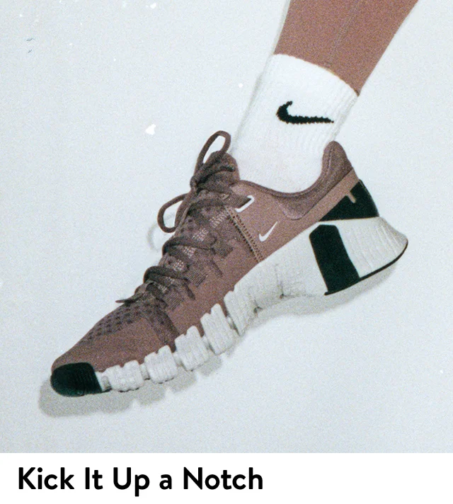 Close-up of a Nike sneaker.