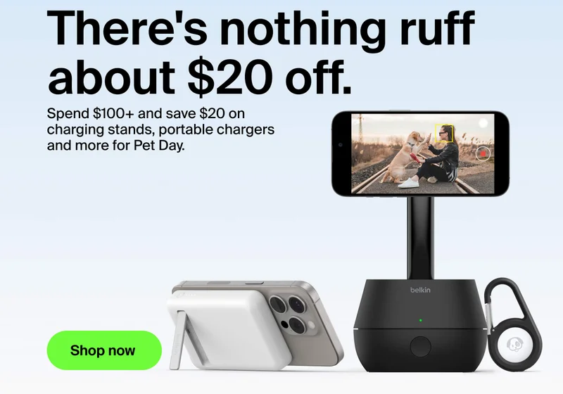 Save $20 when you spend over $100.