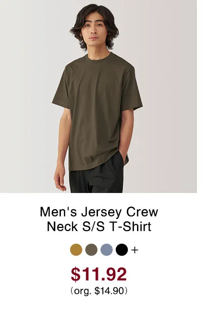Shop Men's Jersey Crew Neck Short Sleeve T-Shirt