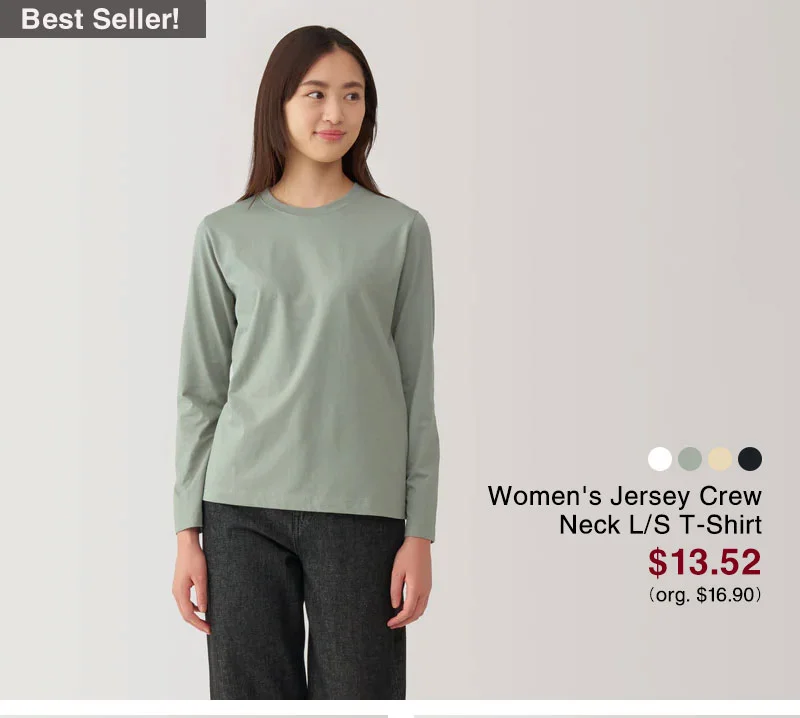 Shop Women's Jersey Crew Neck L/S T-Shirt