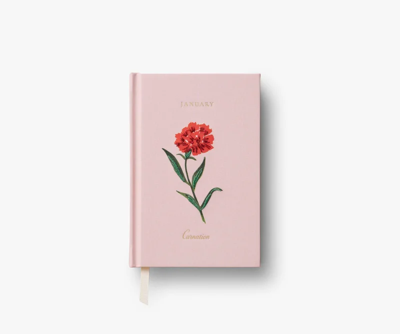 Image of Birth Month Mini Embroidered Journal - January
