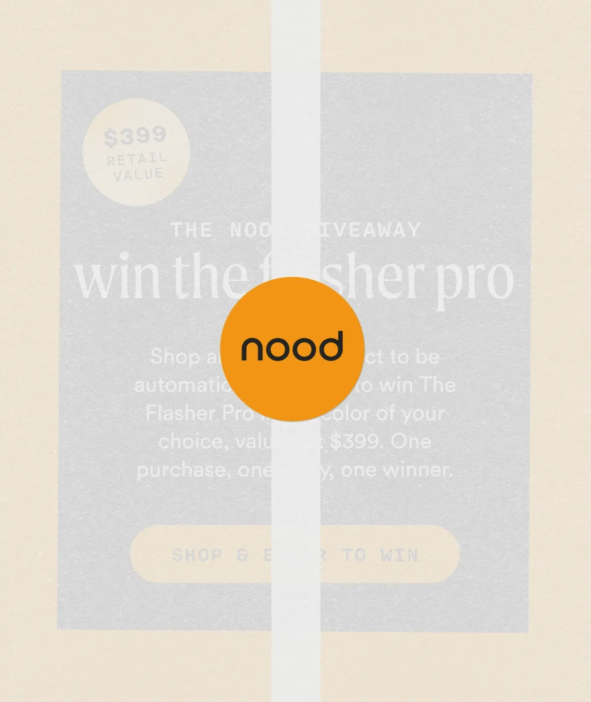 The Nood Giveaway - Win The Flasher Pro ($399 retail value) - SHOP & ENTER TO WIN