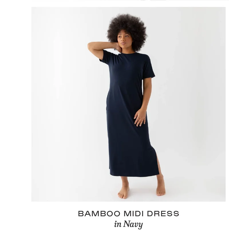 Bamboo Midi Dress - Shop Now