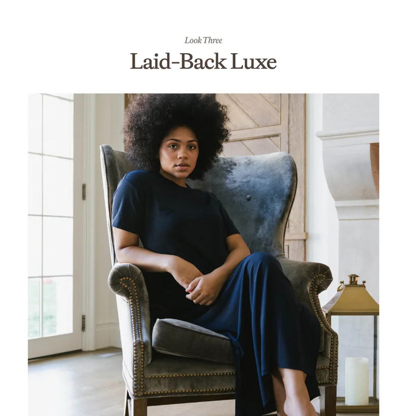Look Three: Laid-Back Luxe
