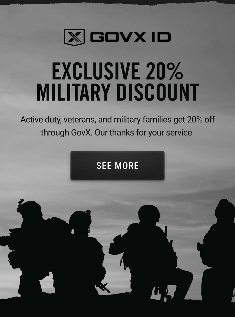 Exclusive 20% Military Discount | See More