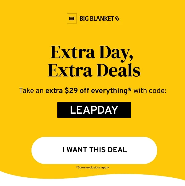 Use code LEAPDAY for $29 off