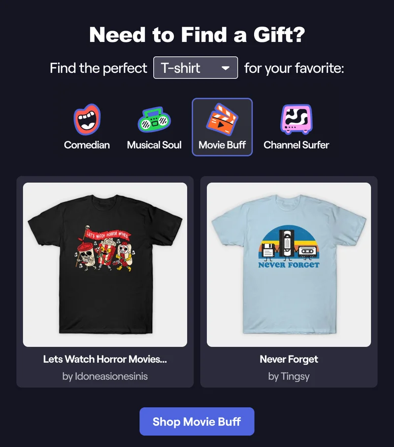 Shop Movie Buff