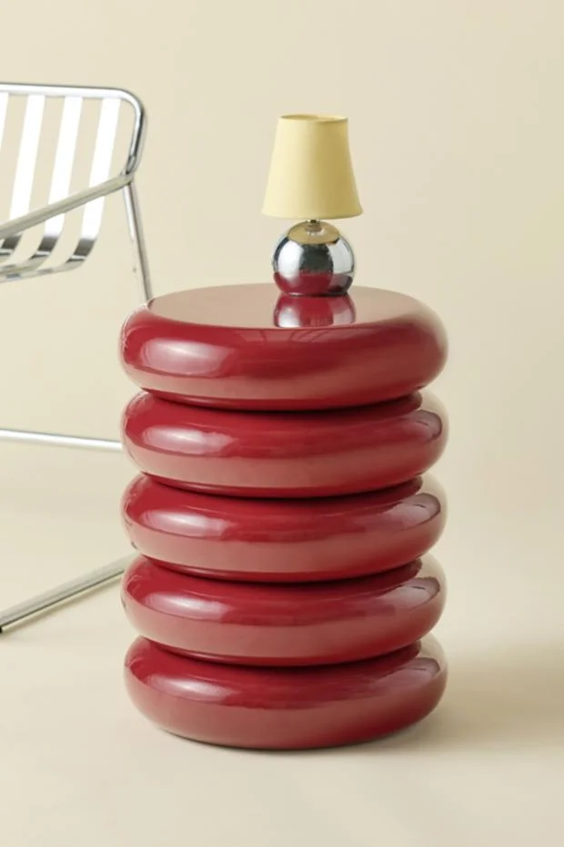 Jones Ribbed Iron Storage Side Table