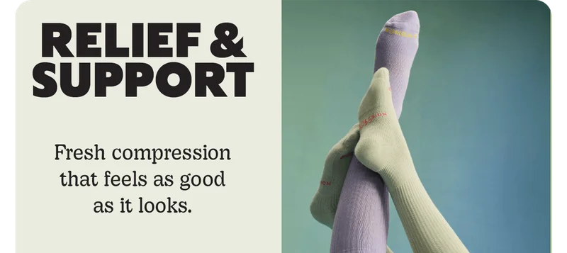 RELIEF & SUPPORT | Fresh compression that feels as good as it looks.