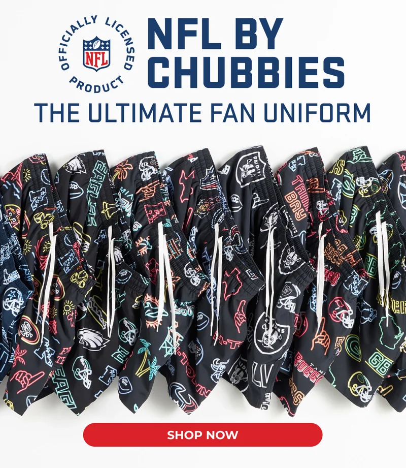 NFL x CHUBBIES: The Ultimate Fan Uniform