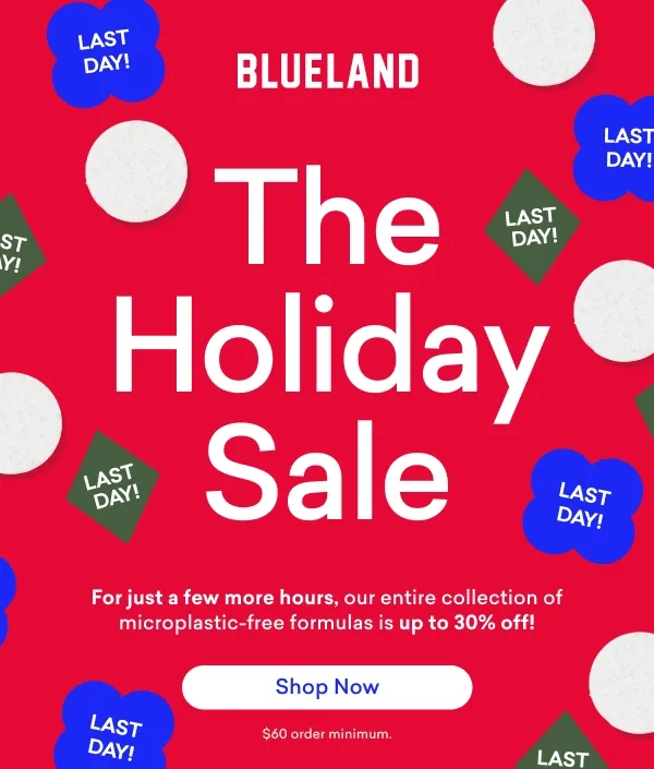 For just a few more hours, shop up to 30% off our entire collection