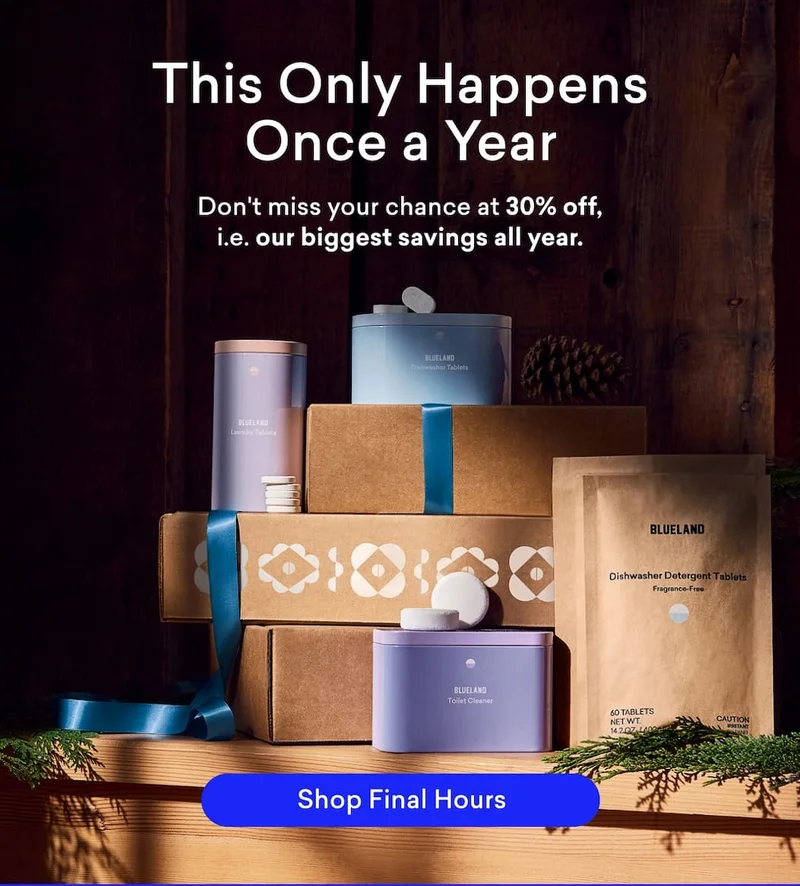 The Only Happens Once a Year. Shop the final hours.