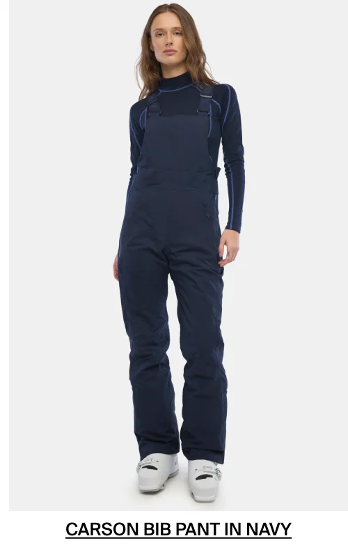Shop the Carson Bib Pant in Navy