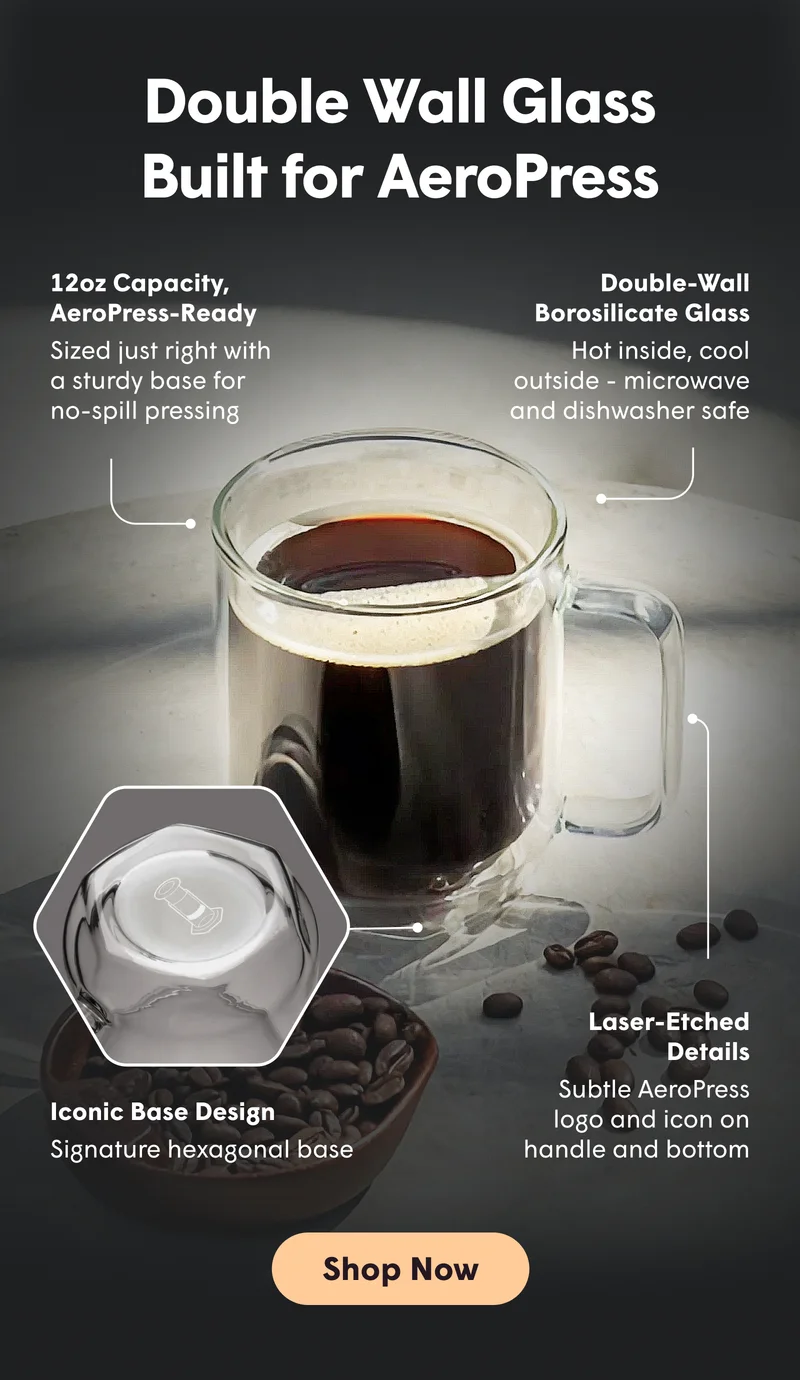 Double Wall Glass Built for AeroPress