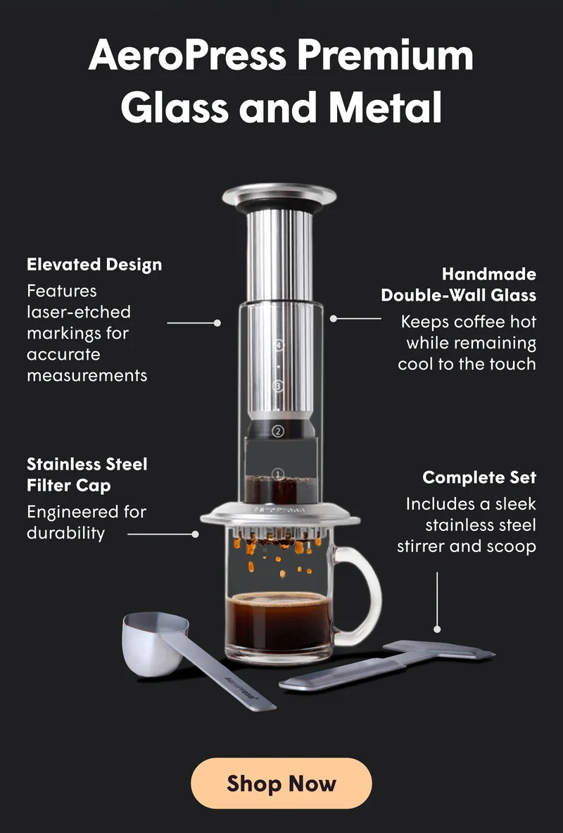 AeroPress Premium Glass & Metal