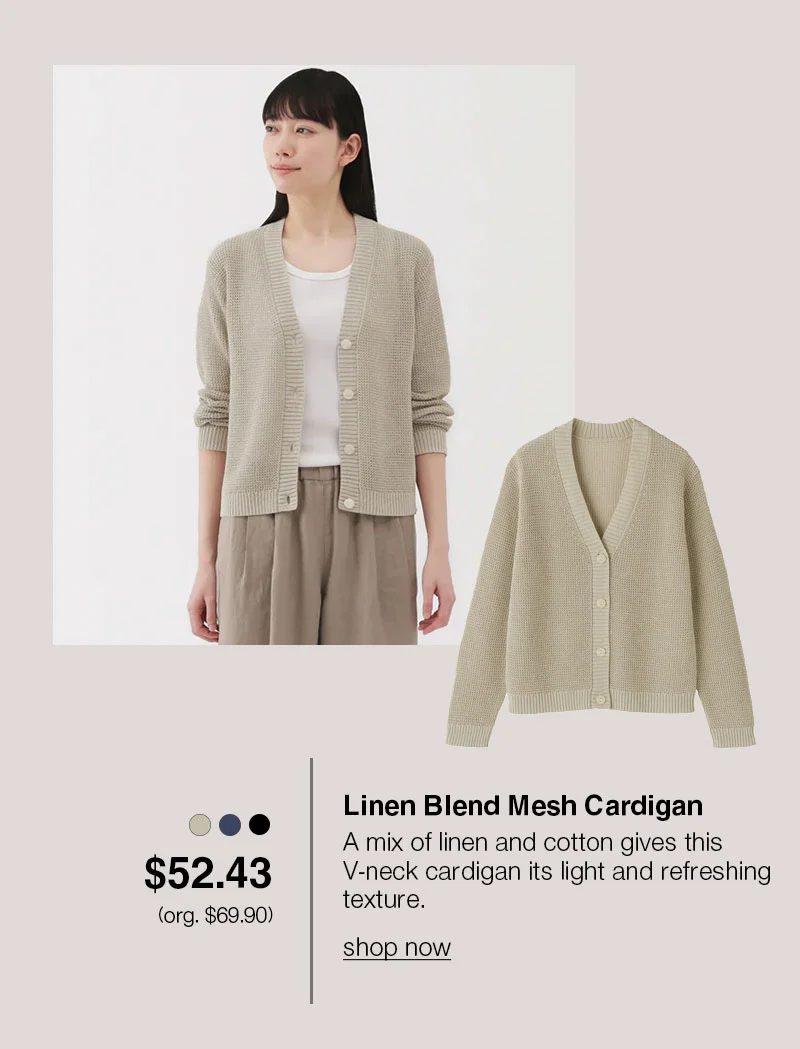 Shop Women's Linen Blend Mesh Cardigan
