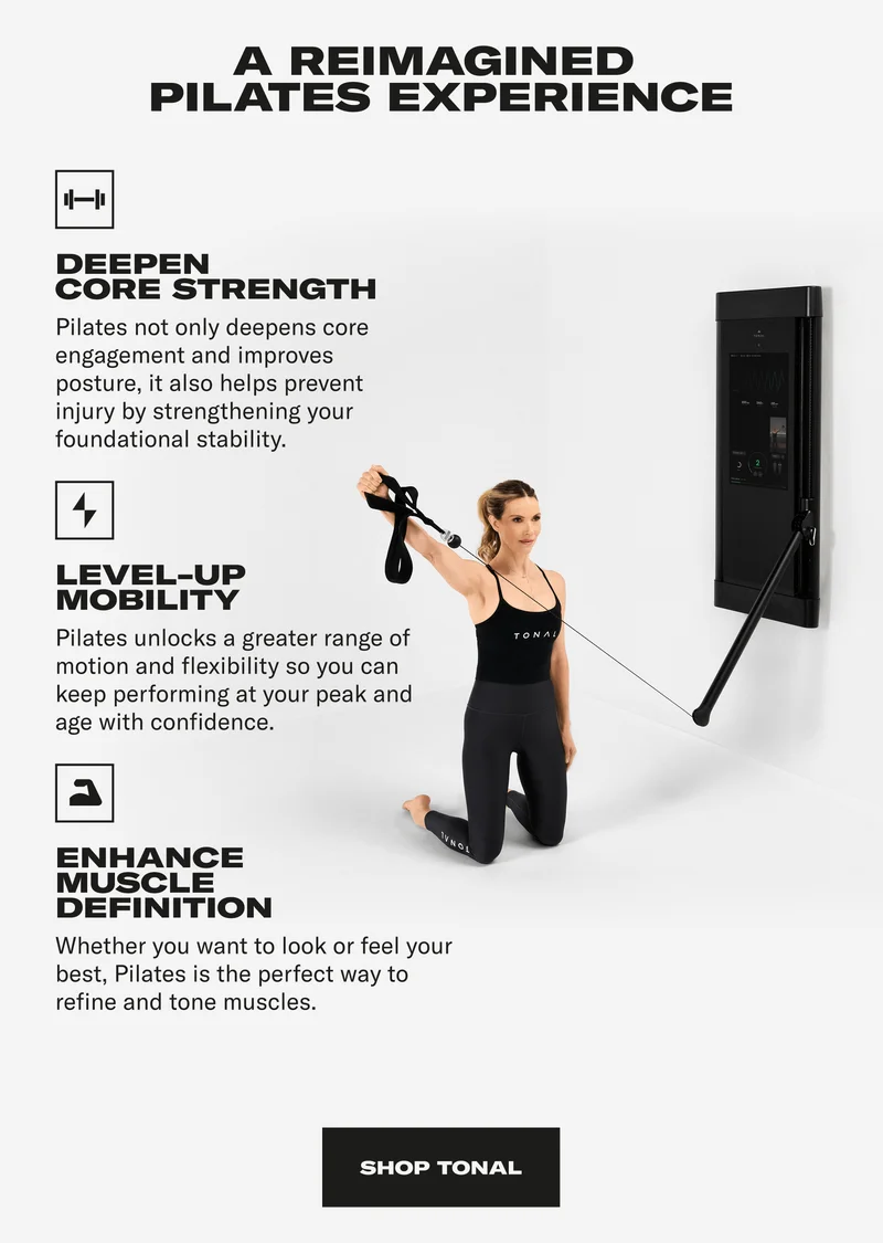A reimagined Pilates experience. Shop Tonal
