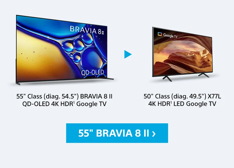 55 Class BRAVIA 8 II QD-OLED 4K HDR Google TV