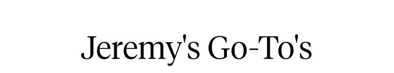 Shop Jeremy's Picks