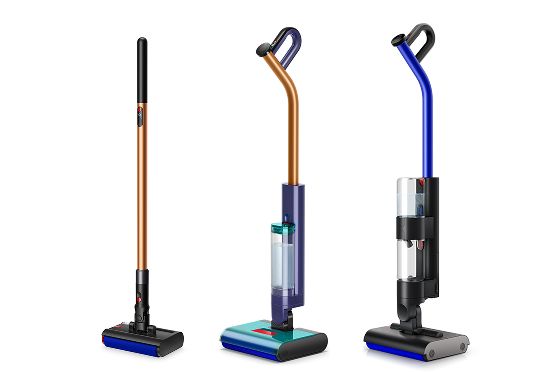 Dyson’s range of wet floor cleaners
