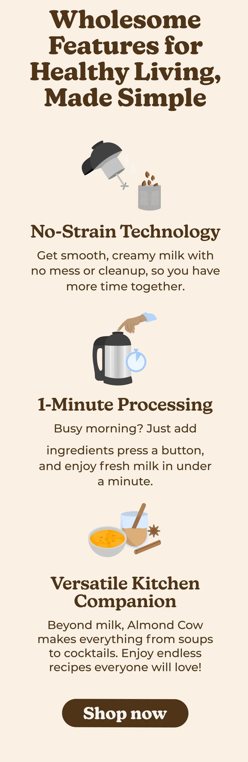 Wholesome Features for Healthy Living Made Simple