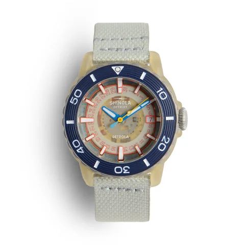 Shinola Sea Creatures Skeleton Dial Watch
