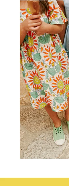 Lightweight Holiday Dress - Multi Daisy Vine