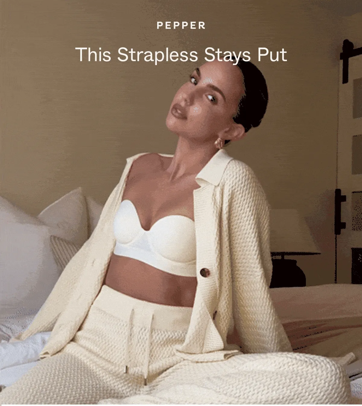 This strapless stays put