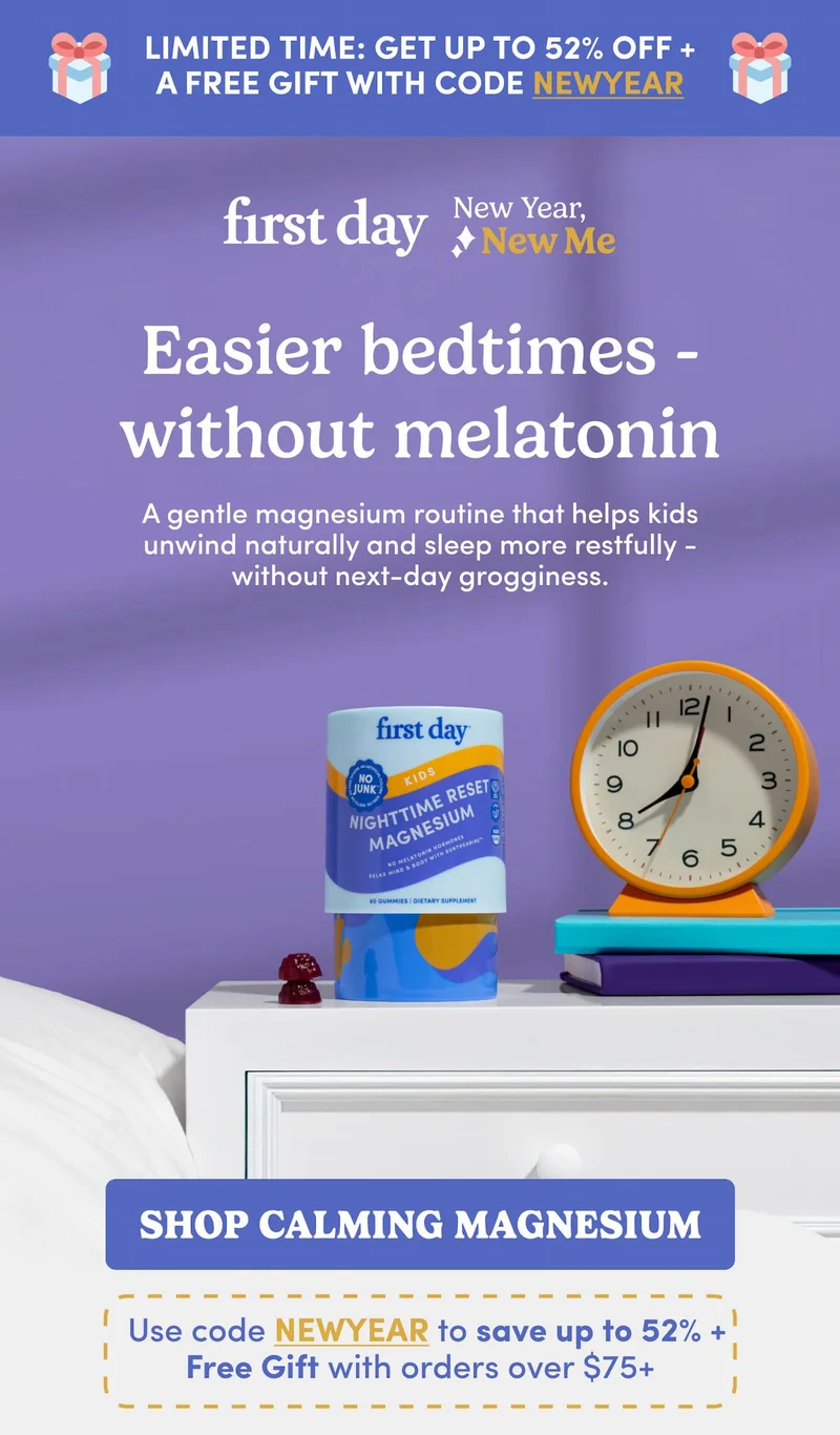 Easier bedtimes -without melatonin