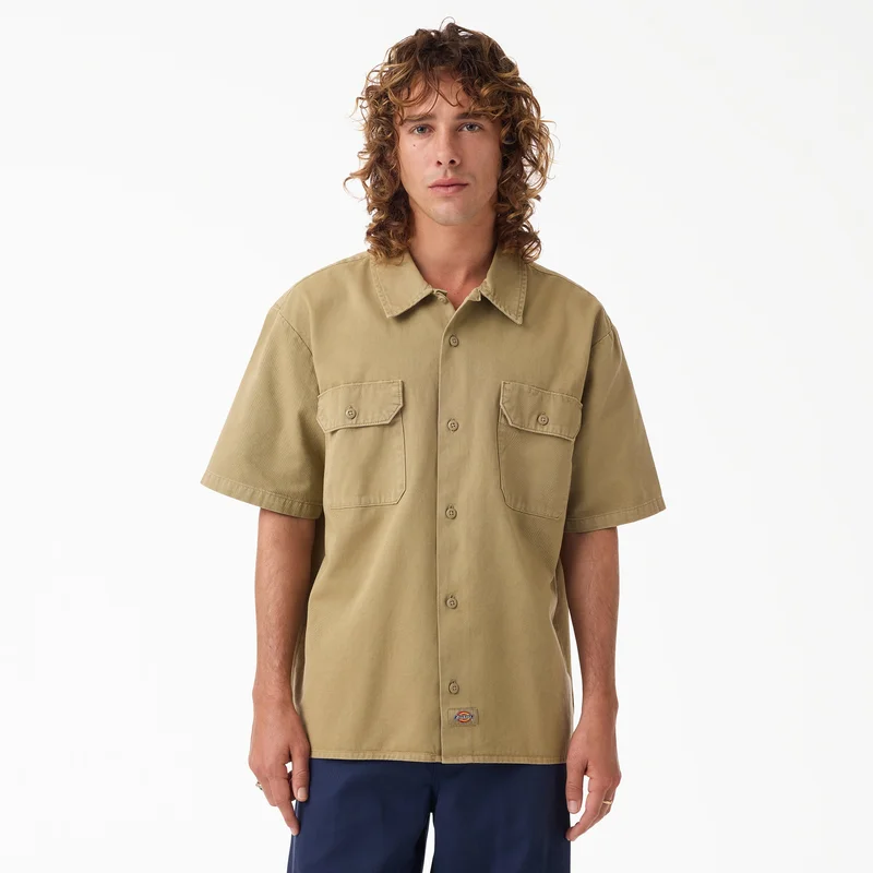 Image of Worn In Lightweight Solid Work Shirt