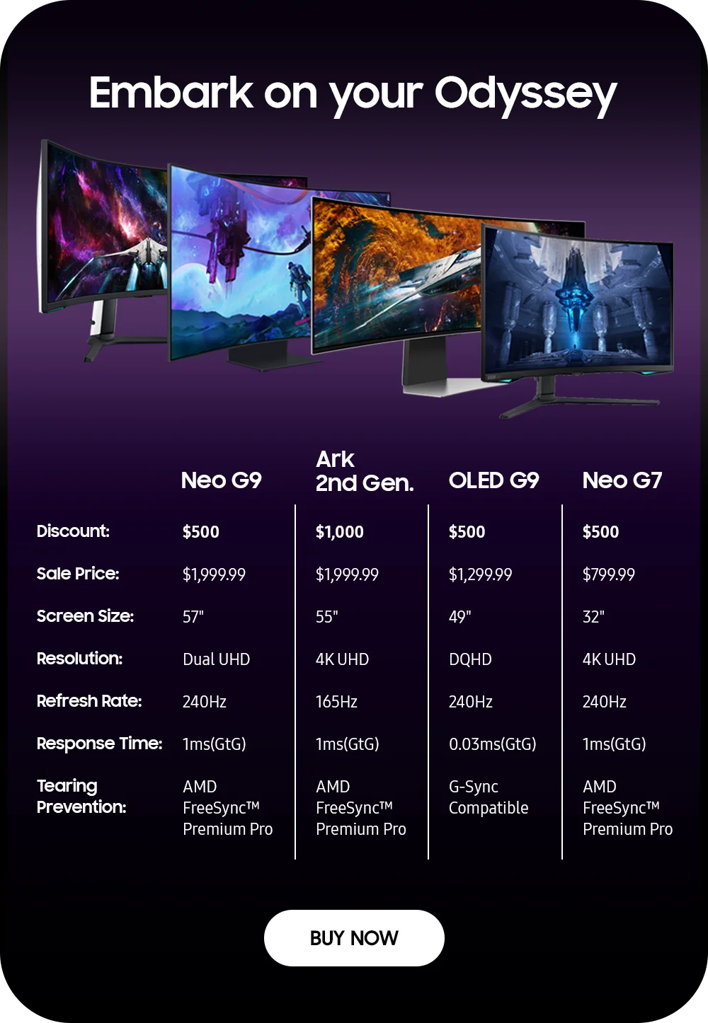Embark on your Odyssey-BUY NOW