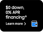 $0 down 0% APR financing - Learn more