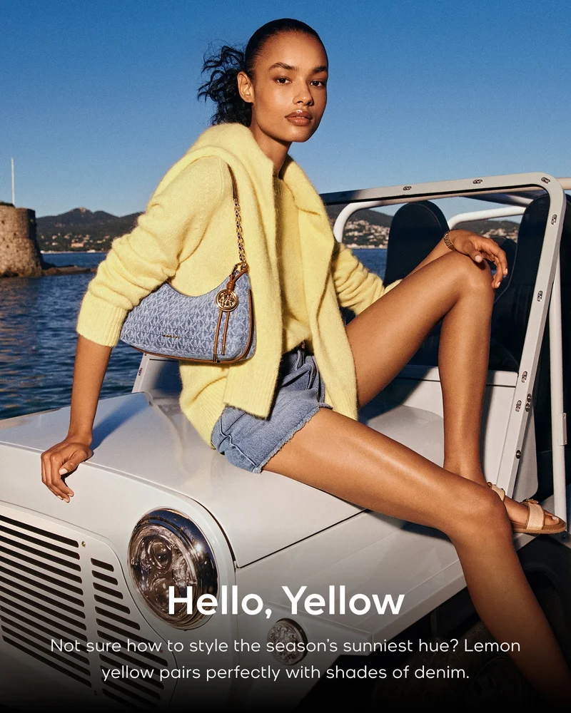 Hello, Yellow Not sure how to style the season's sunniest hue? Lemon yellow pairs perfectly with shades of denim.