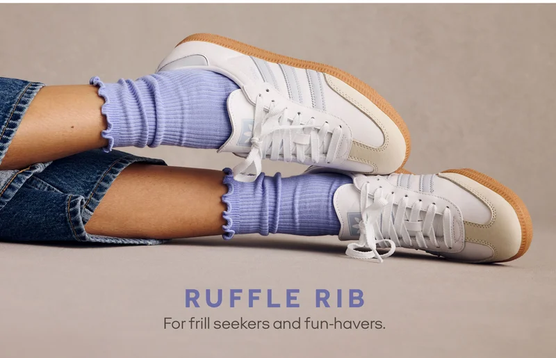 RUFFLE RIB. For frill seekers and fun-havers.