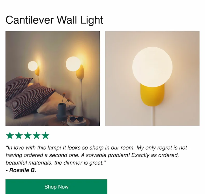 Cantilever Wall Light