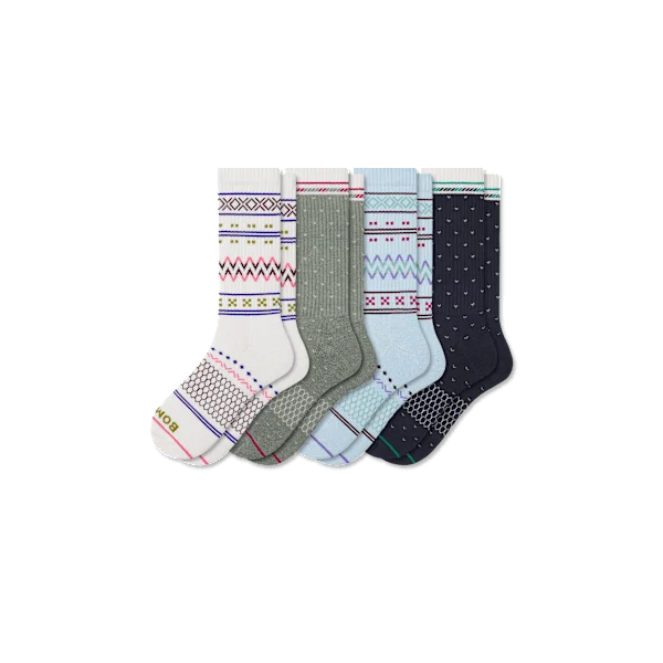 Women's Holiday Calf Sock 4-Pack