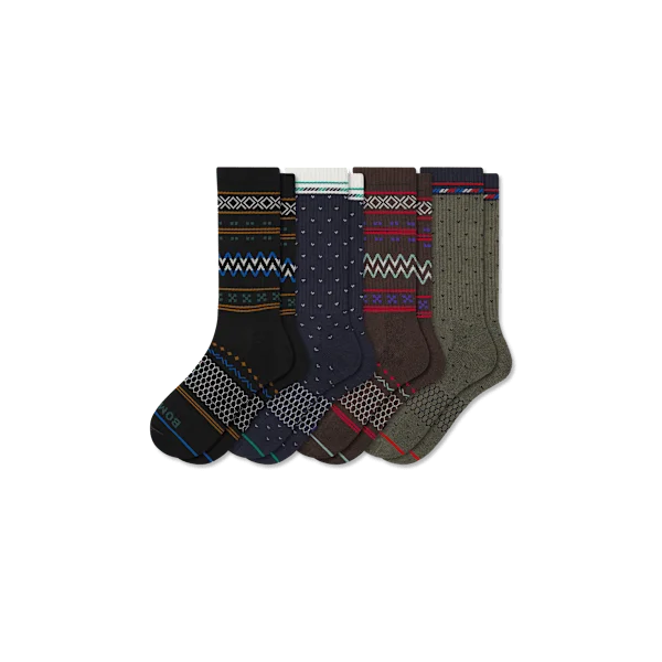 Men's Holiday Calf Sock 4-Pack